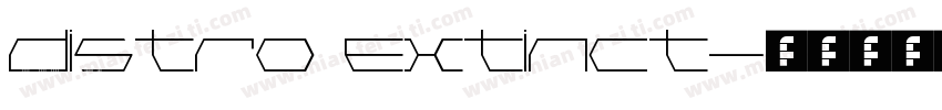 Distro Extinct字体转换